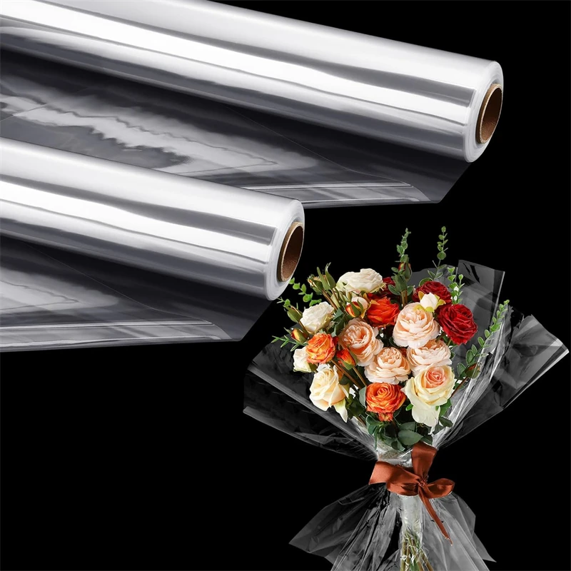 Cellophane Wrap Clear - Rotolo di cellophane trasparente per confezionare