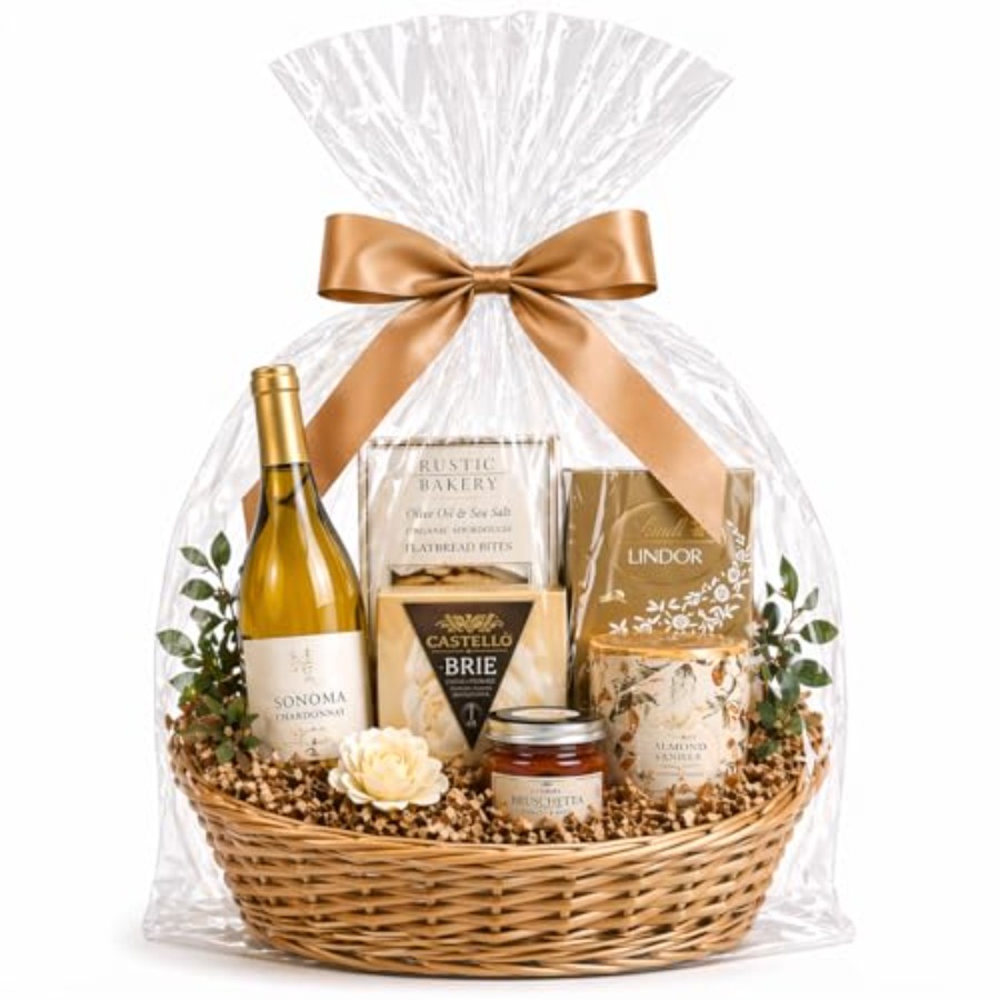 Cellophane Wrap Clear - Sacchetti in cellophane per cesti regalo