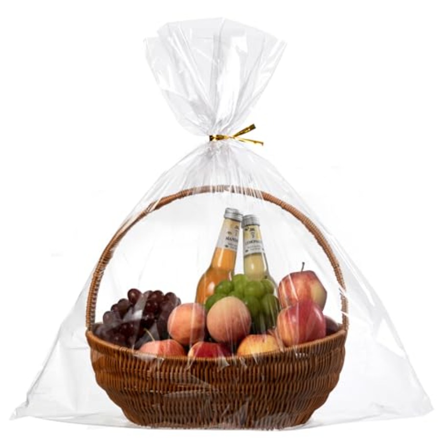 Cellophane Wrap Clear - 20 Sacchetti Trasparenti in Cellophane, 24x30